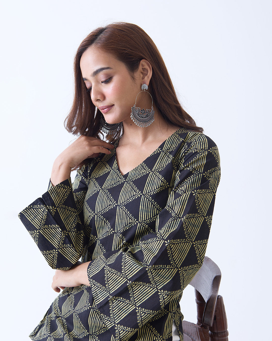 Hania Flared Sleeves Kurti