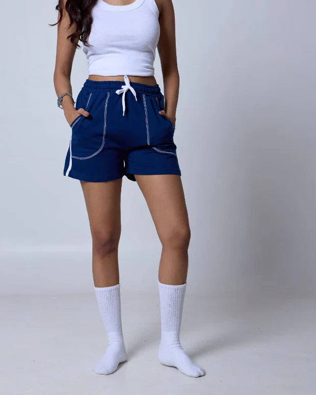 Blue Iconic Shorts