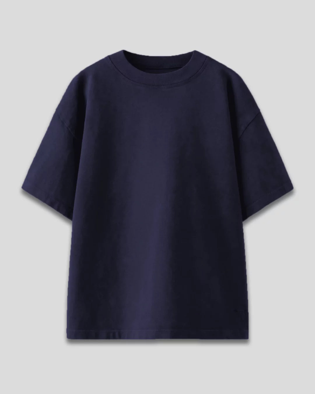 Navy Blue Plain Oversized T-Shirt