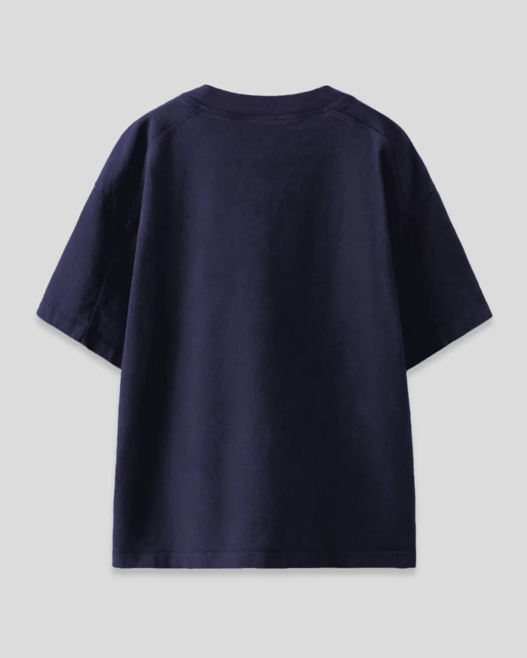 Navy Blue Plain Oversized T-Shirt