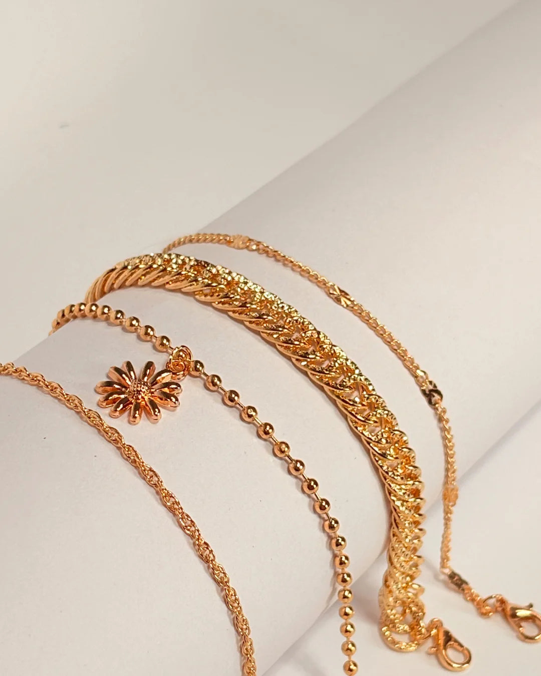 Sunflower 4 Stack Bracelet