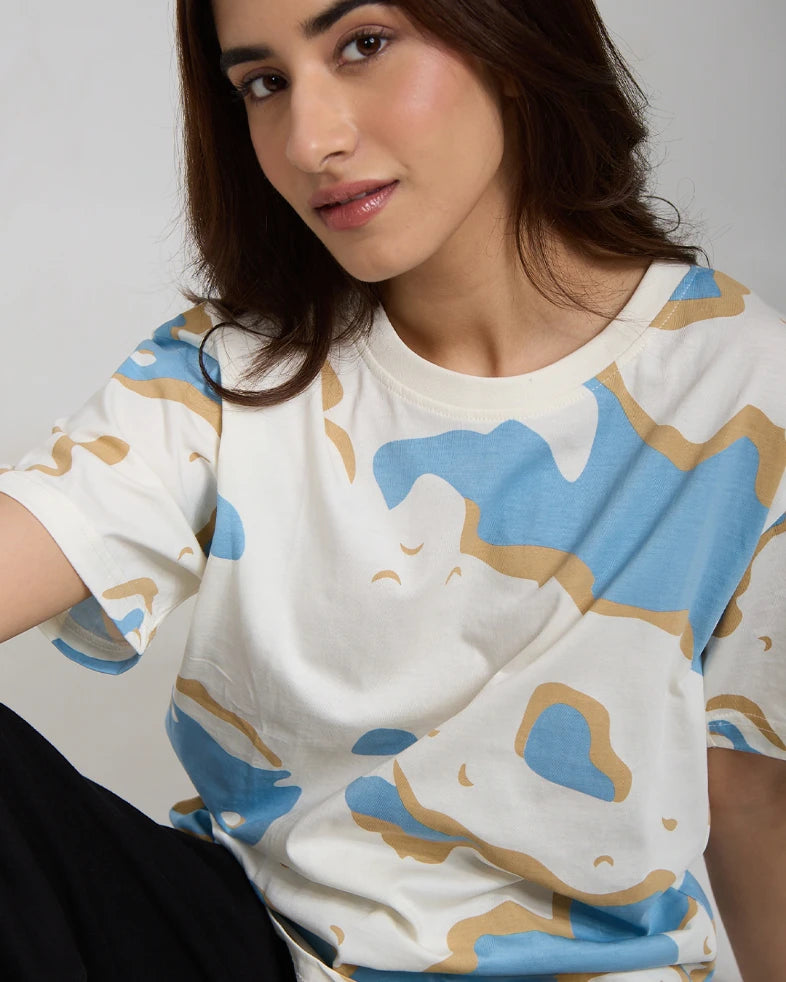 Wavy Oversized T-Shirt