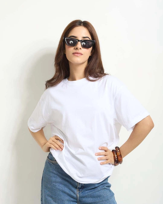 White Plain Oversized T-Shirt