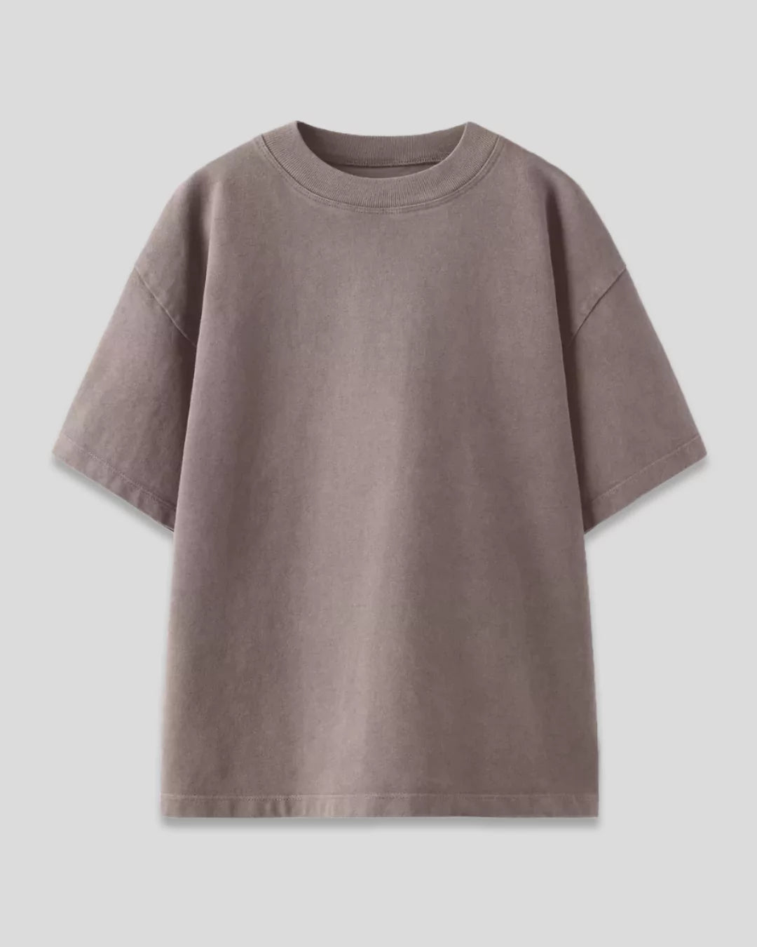 Camel Plain Oversized T-Shirt