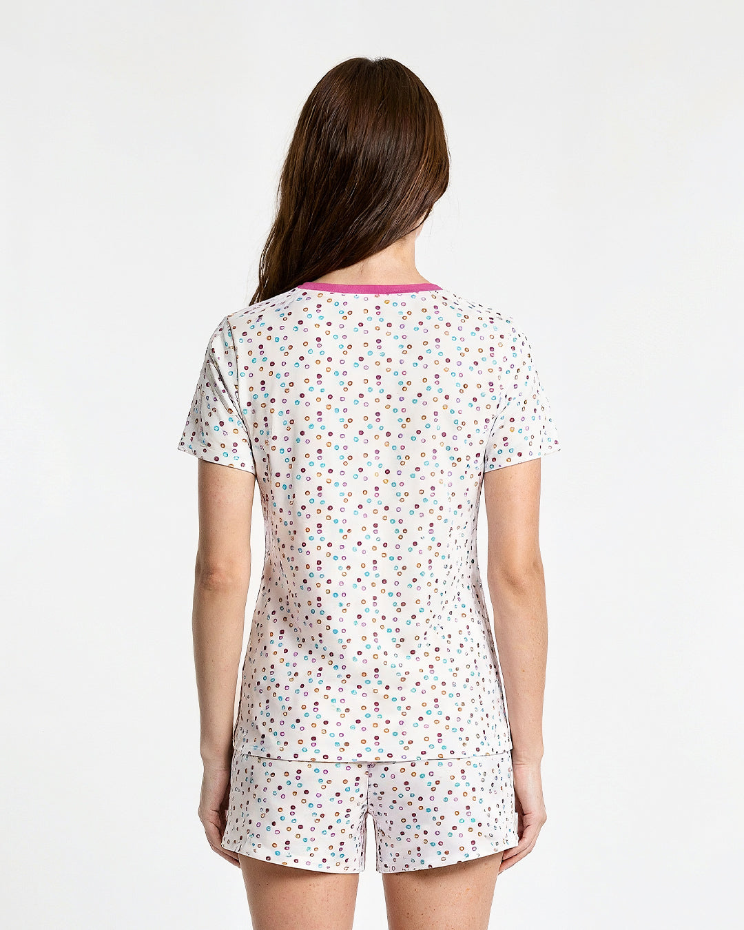 Berry Pop Cotton Shorts Set