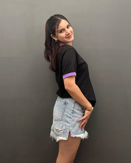 Tap Out T-Shirt - Black & Nova - Shop Printed T shirt for Women Online In India | LoveDky