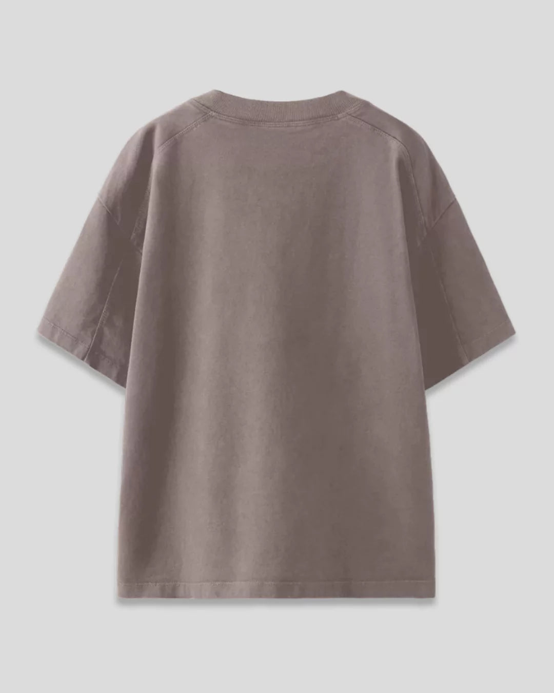 Camel Plain Oversized T-Shirt