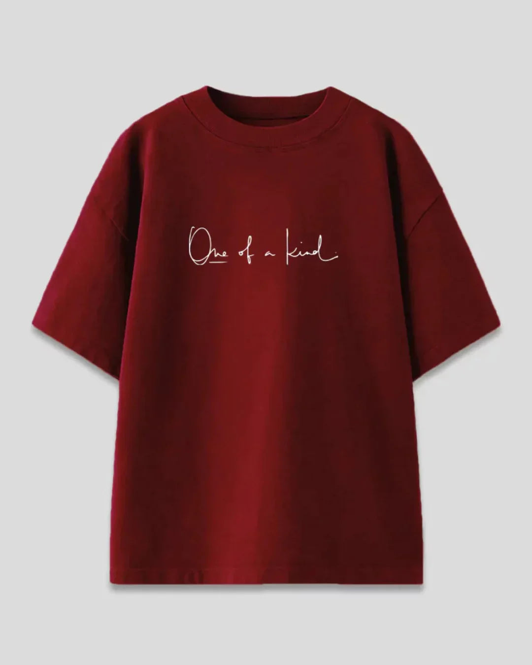 Arlo Maroon One Of A Kind Oversized T-Shirt