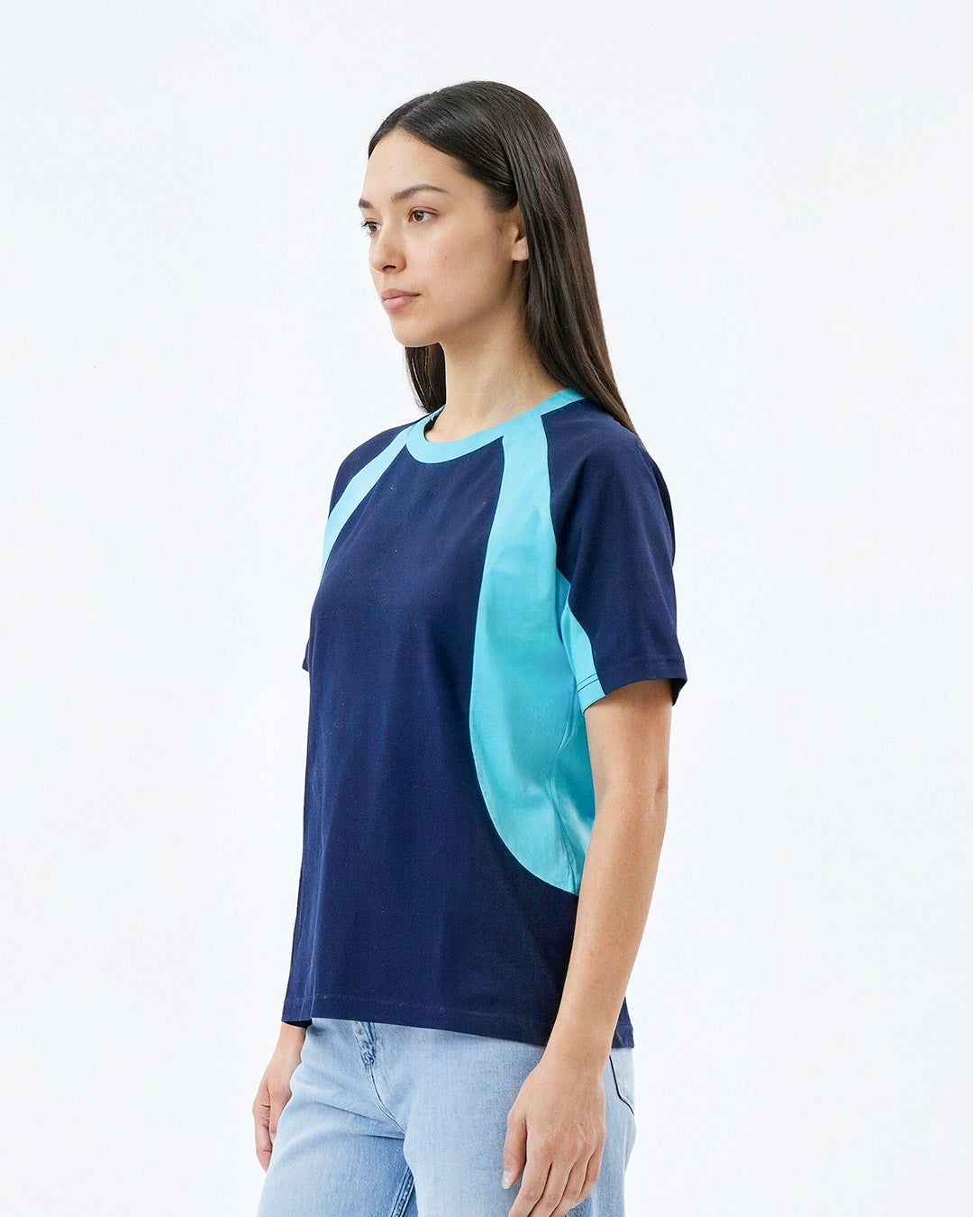 Navy Blue All-Star Plain Oversize T-Shirt