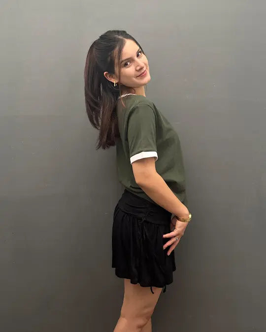 Tap Out T-Shirt - Olive & White