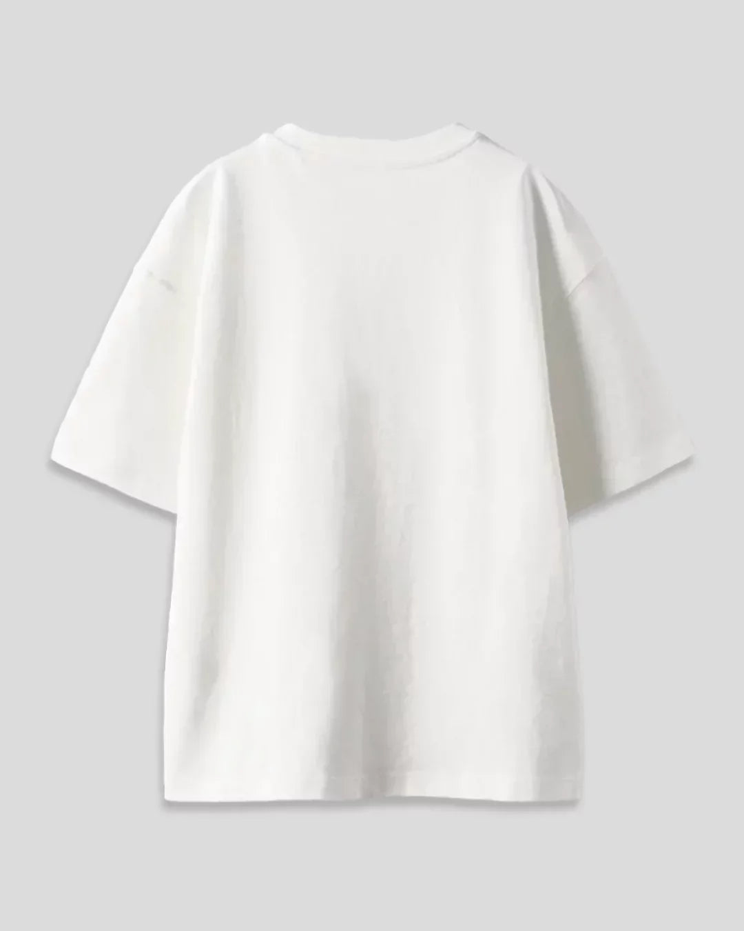 RB White Plain Oversized T-Shirt