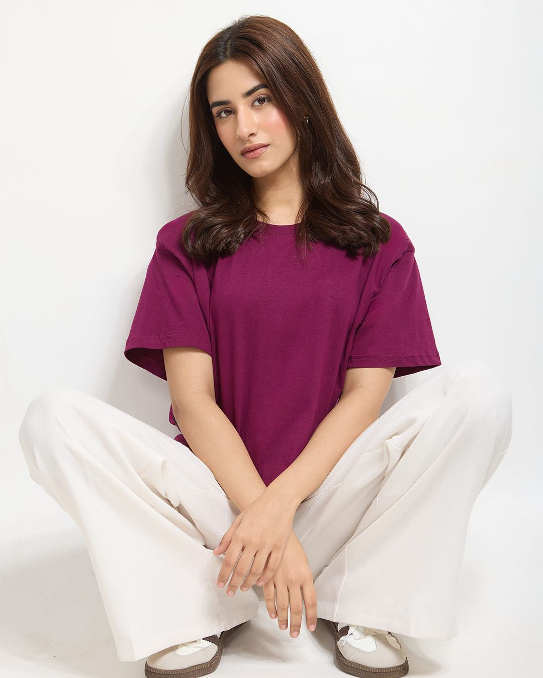 RB Mulberry Plain Oversized T-Shirt