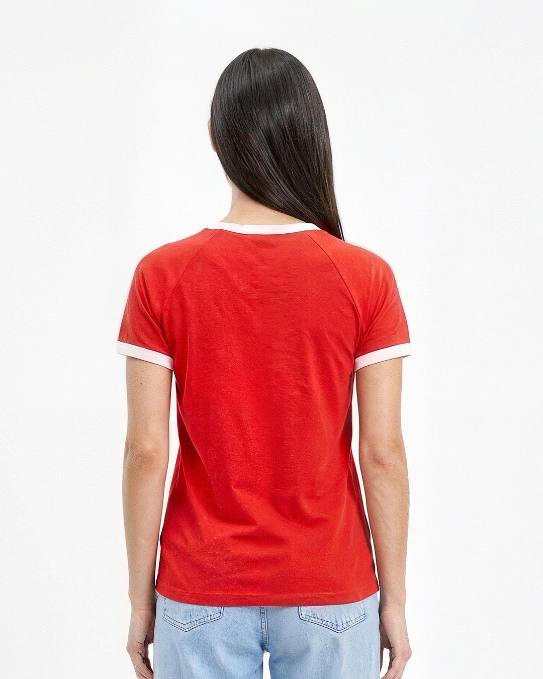 Tap Out T-Shirt - Red & White