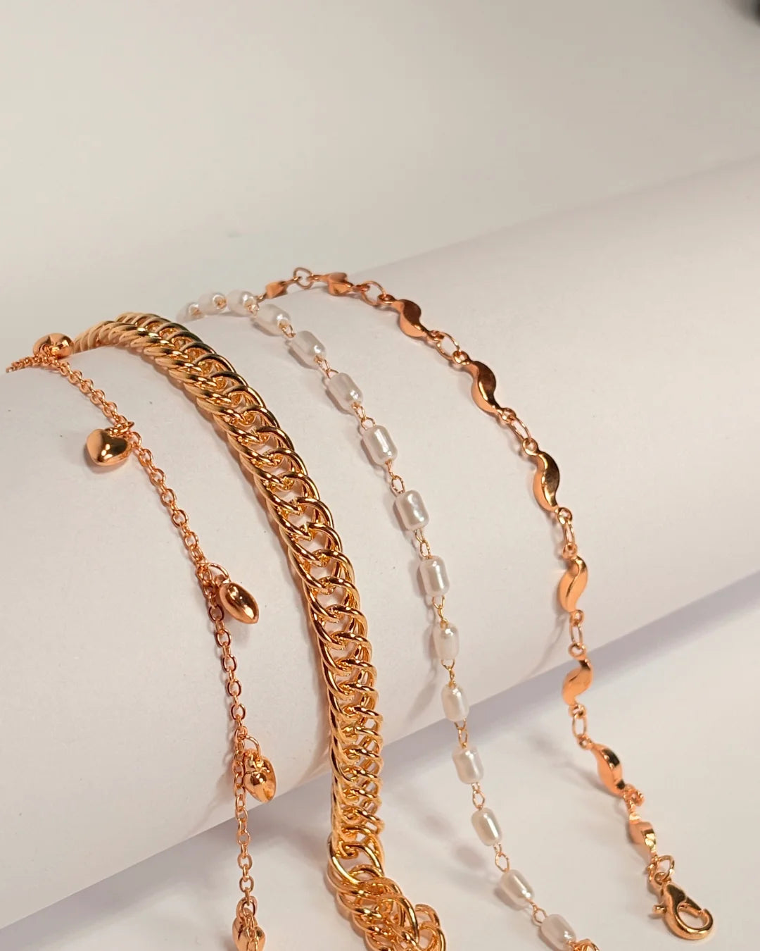 Minimal 4 Stack Bracelet