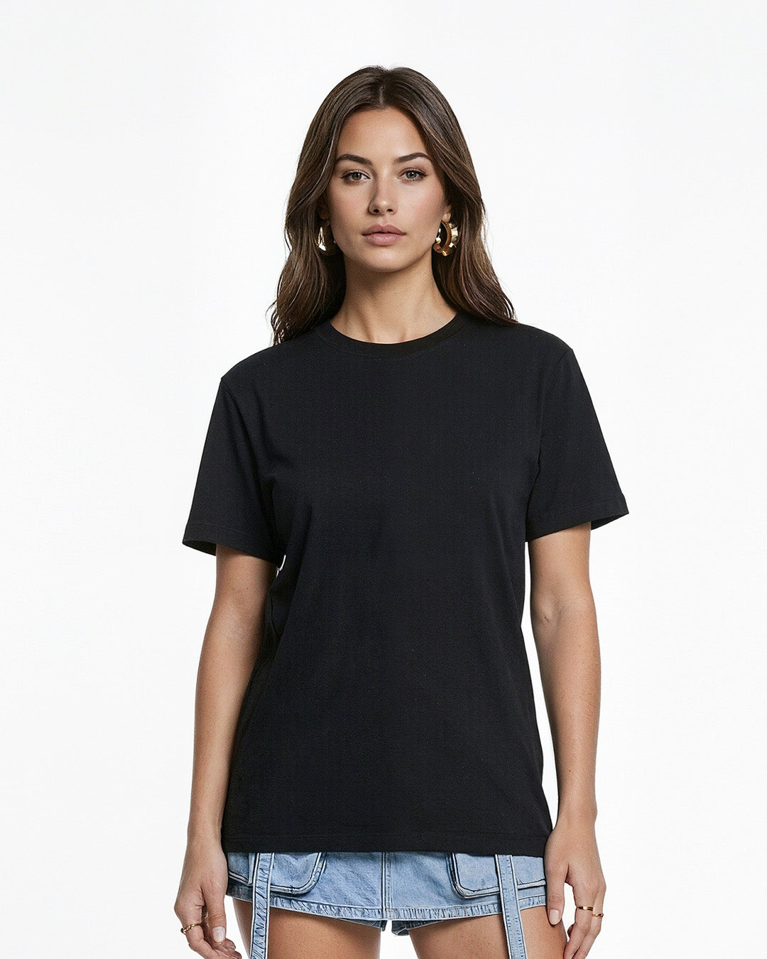 Black Plain T-Shirt