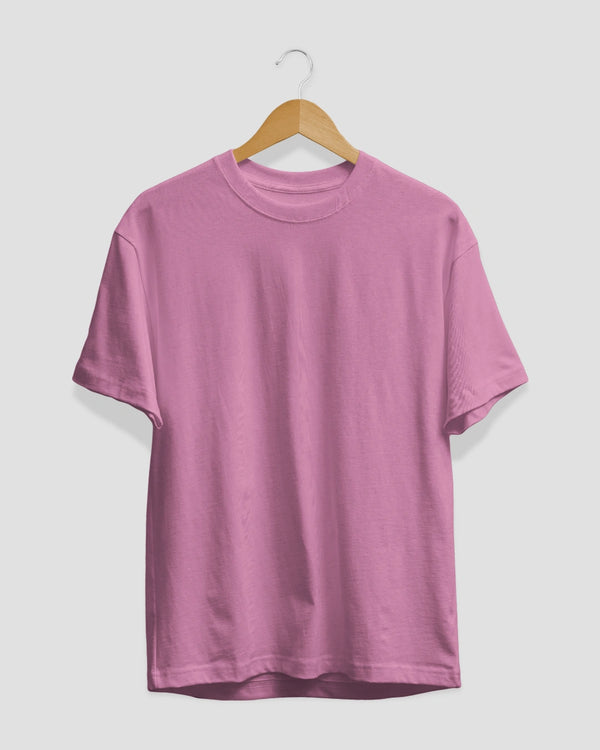 Blush Pink Plain T-Shirt - Shop Printed T shirt for Women Online In India | LoveDky