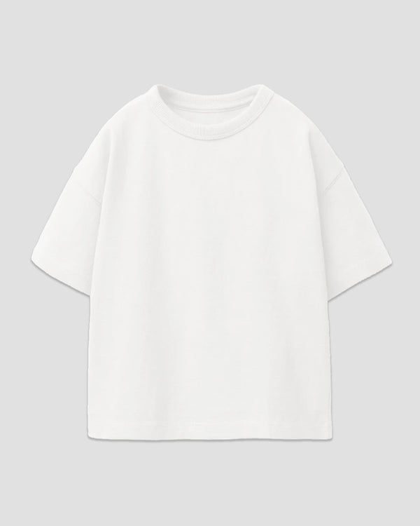 White Plain Boxy Oversize T-Shirt