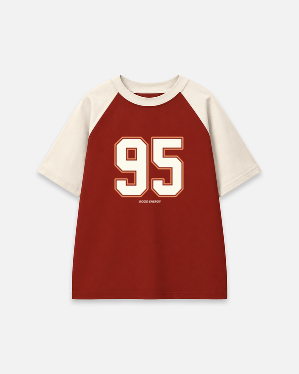 Good Energy 95 Raglan Oversized T-Shirt - Chest print