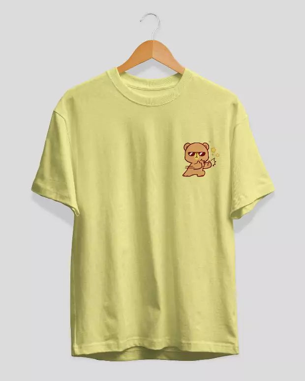 Buy Grin Bear Printed T-Shirt For Women In India | Love Dky