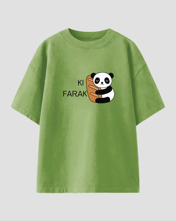 Ki Farak Panda Oversized T-Shirt