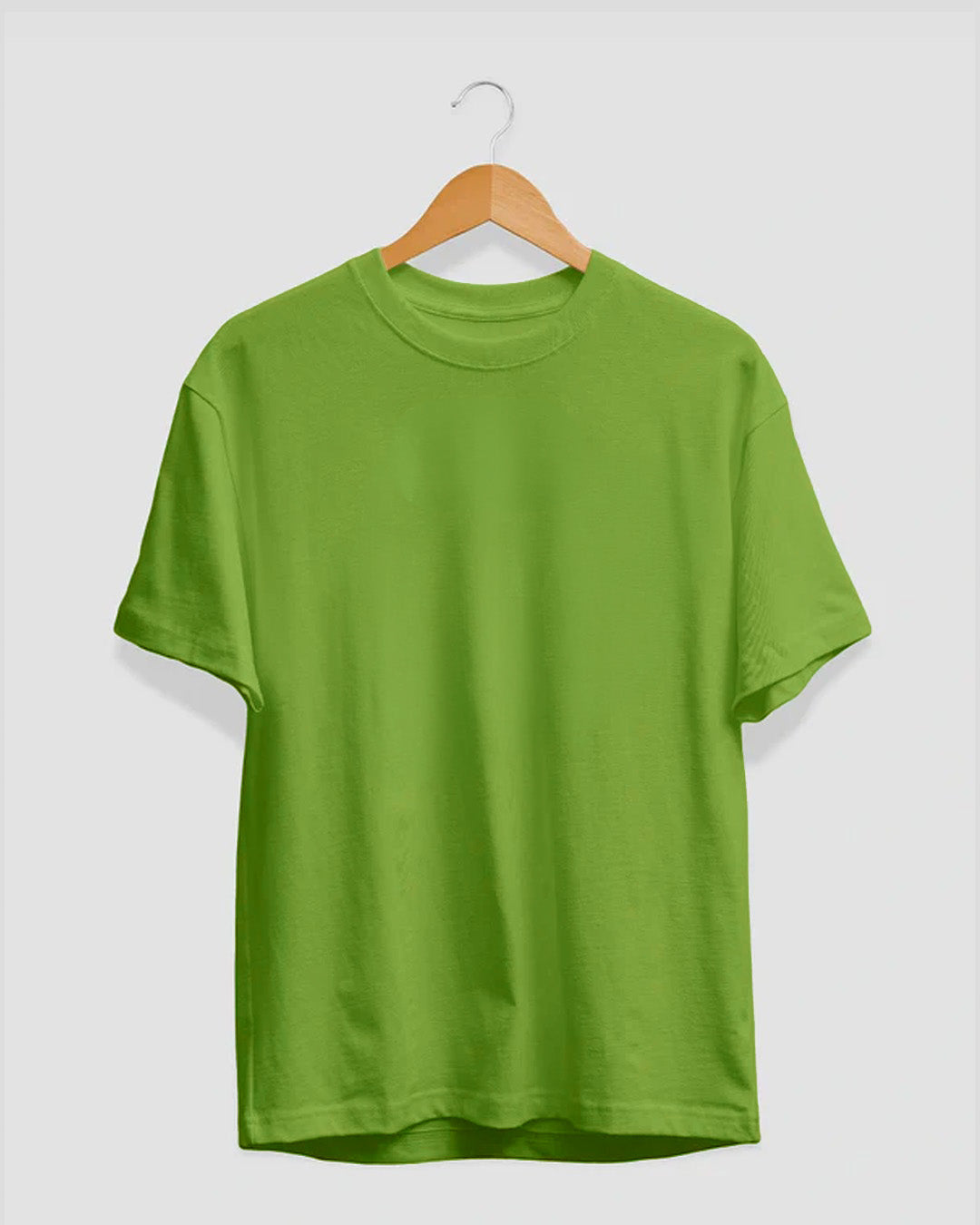 Kiwi Green Plain T-Shirt