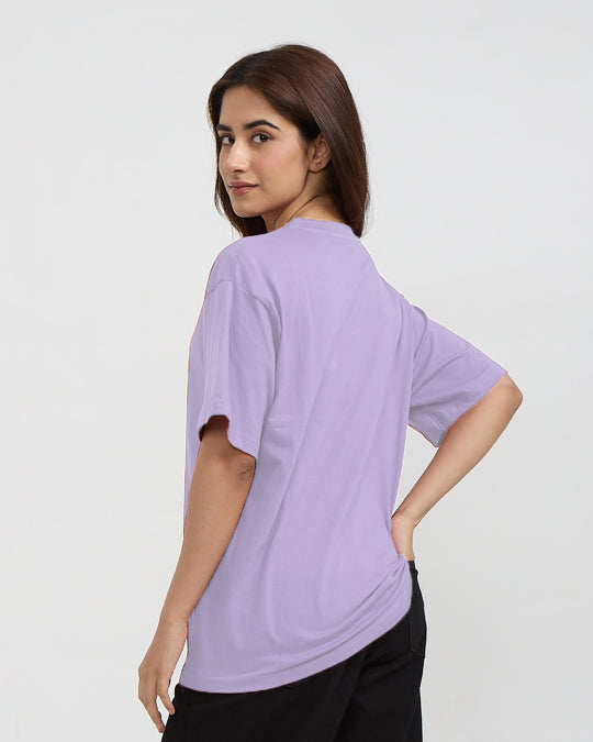 RB Lav Plain Oversized T-Shirt