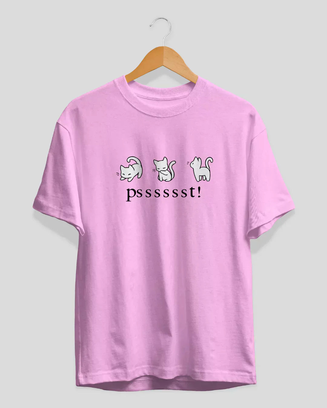 Lilac Pssst Pink T-Shirt for Women Online In India | Dky