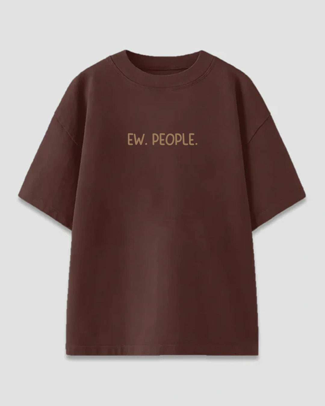 Brown Ew People Oversized T-Shirt