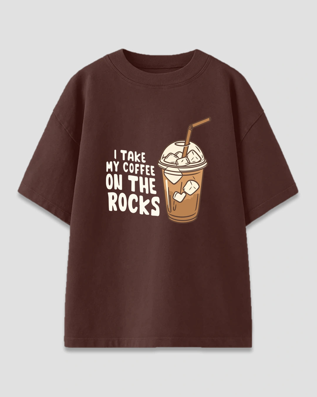 Coffee On Rocks Oversized T-Shirt