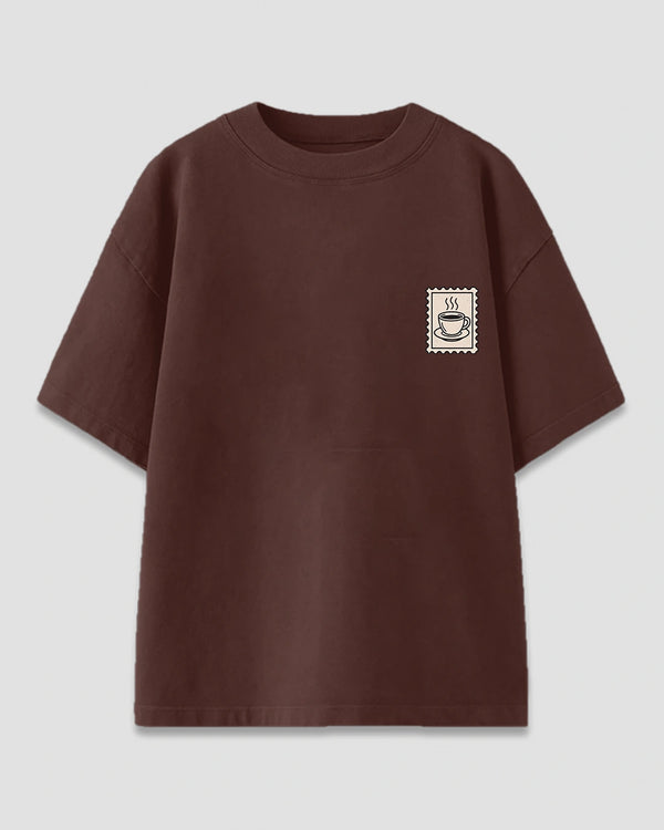 Latte Stamp Oversized T-Shirt