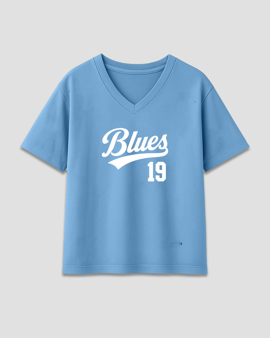 19 Blues V-Neck Oversize T-Shirt