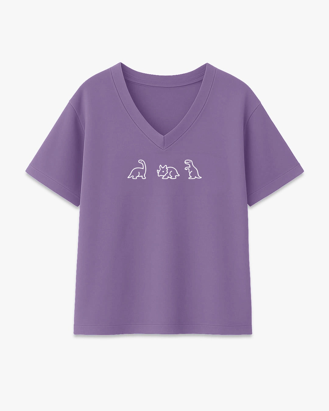 3 Dinos V-Neck Oversize T-Shirt