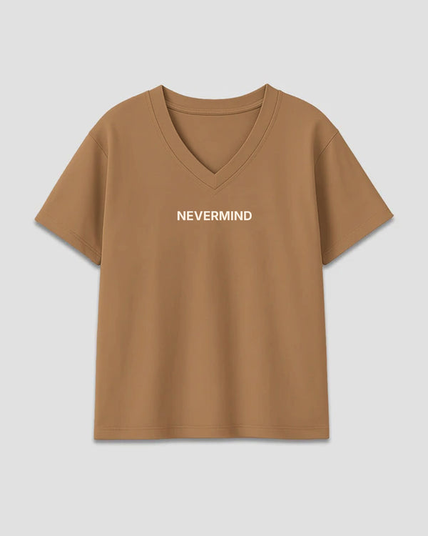 Nevermind V-Neck Oversize T-Shirt
