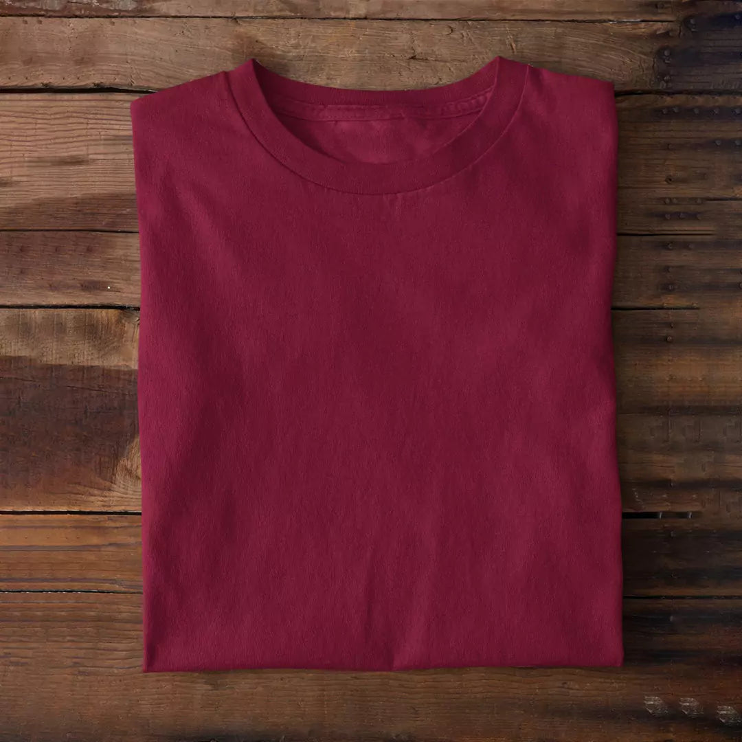 Maroon Plain T-Shirt