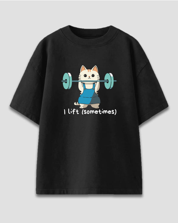 Black Lift Sometimes Oversized T-Shirt