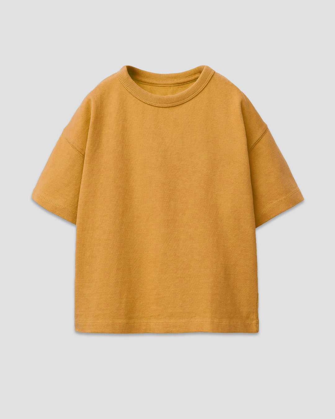 Mustard Plain Boxy Oversized T-Shirt