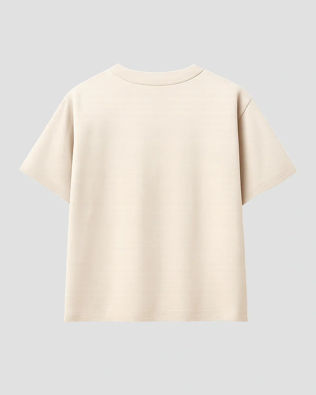 Sorry I Am Late Cream Boxy T-Shirt