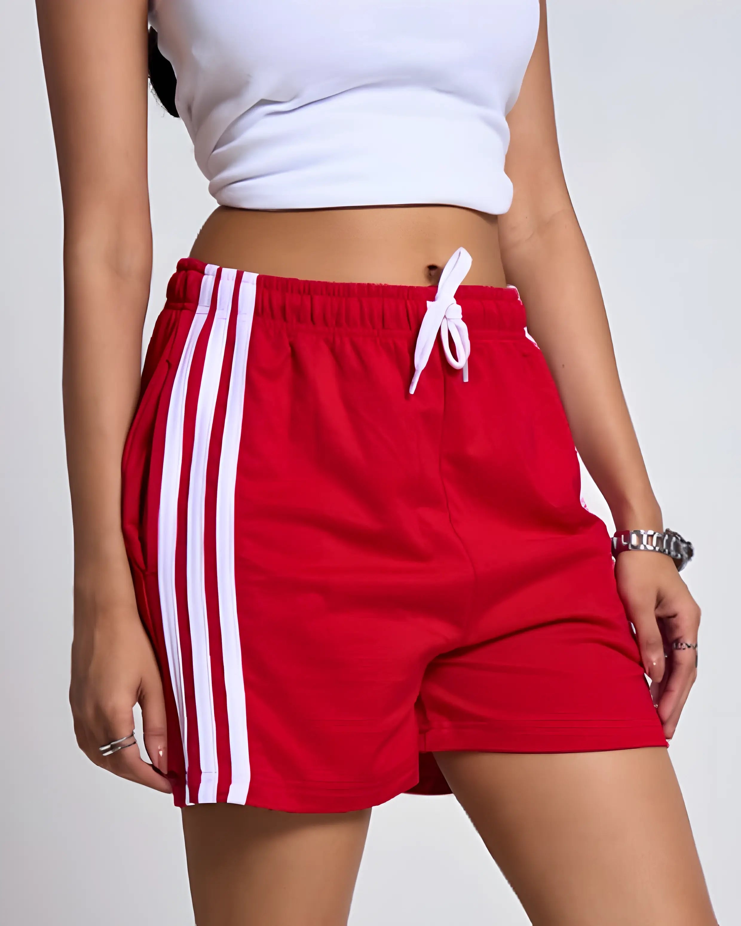 Red Gossip Shorts