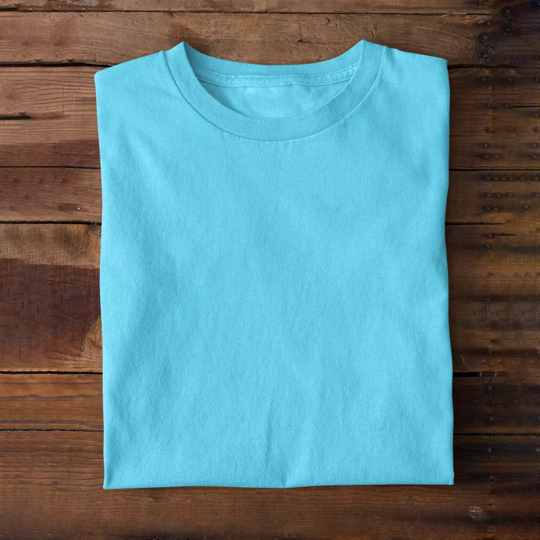 Sky Blue Plain T-Shirt