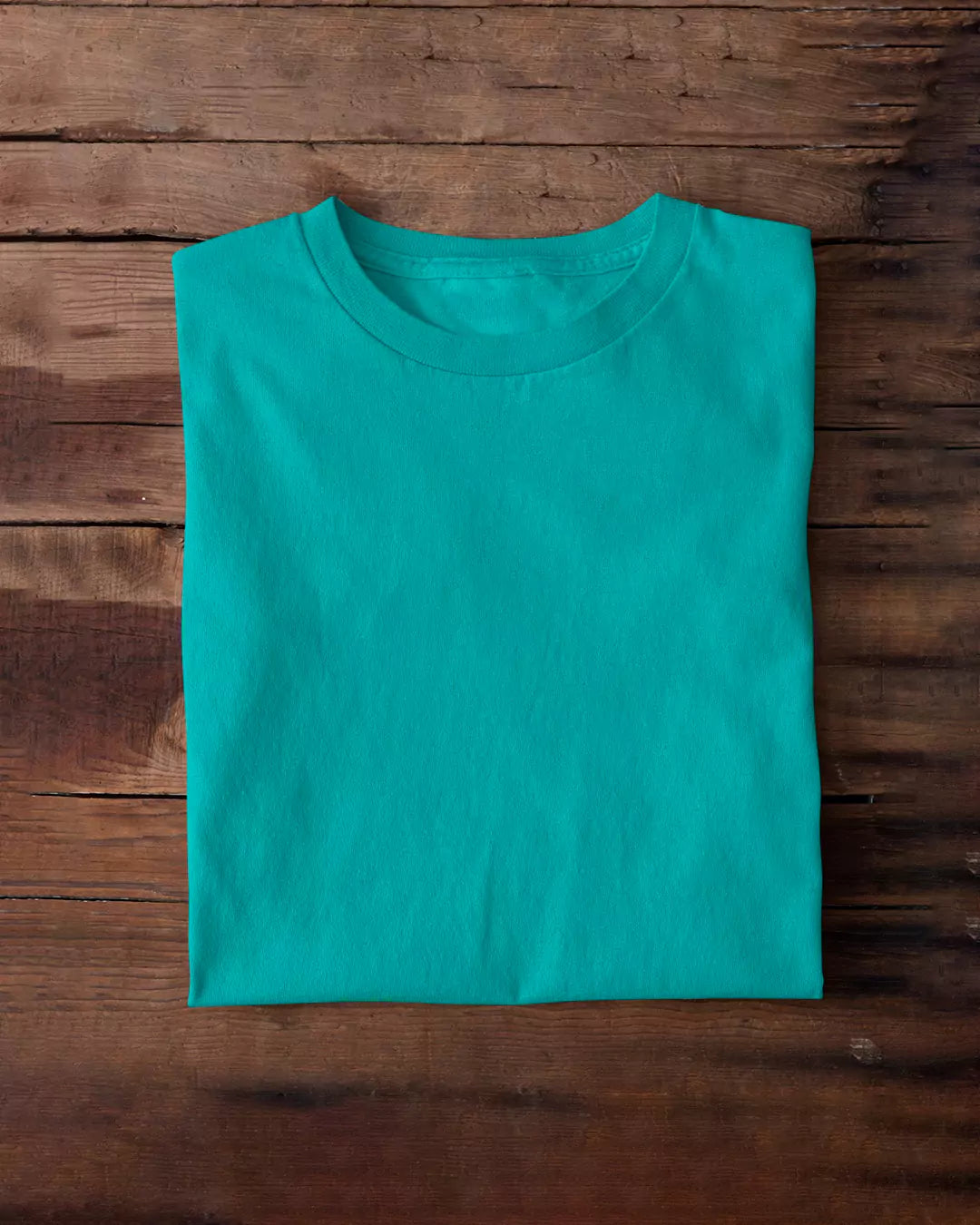Teal Plain T-Shirt