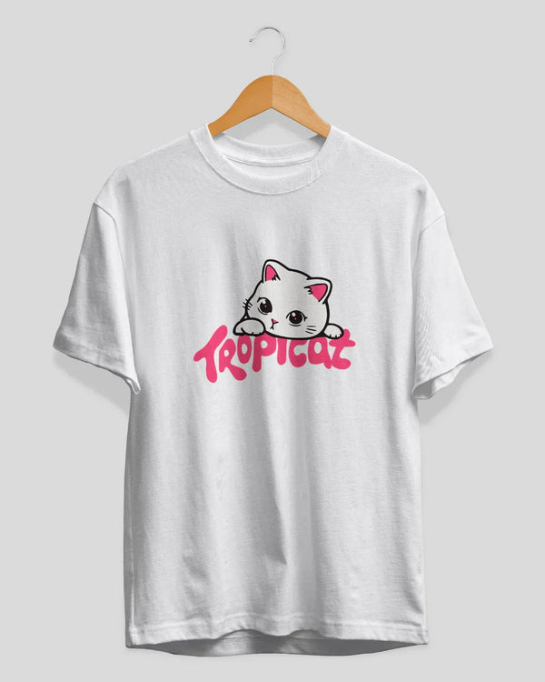 Tropicat T-Shirt for Women Online In India | Dky