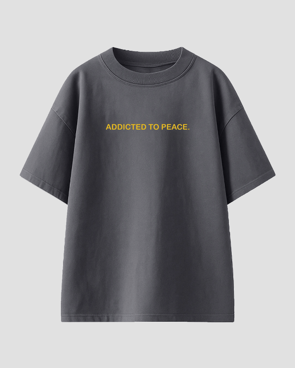 Addicted to Peace Oversized T-Shirt for Women Online In India | Dky