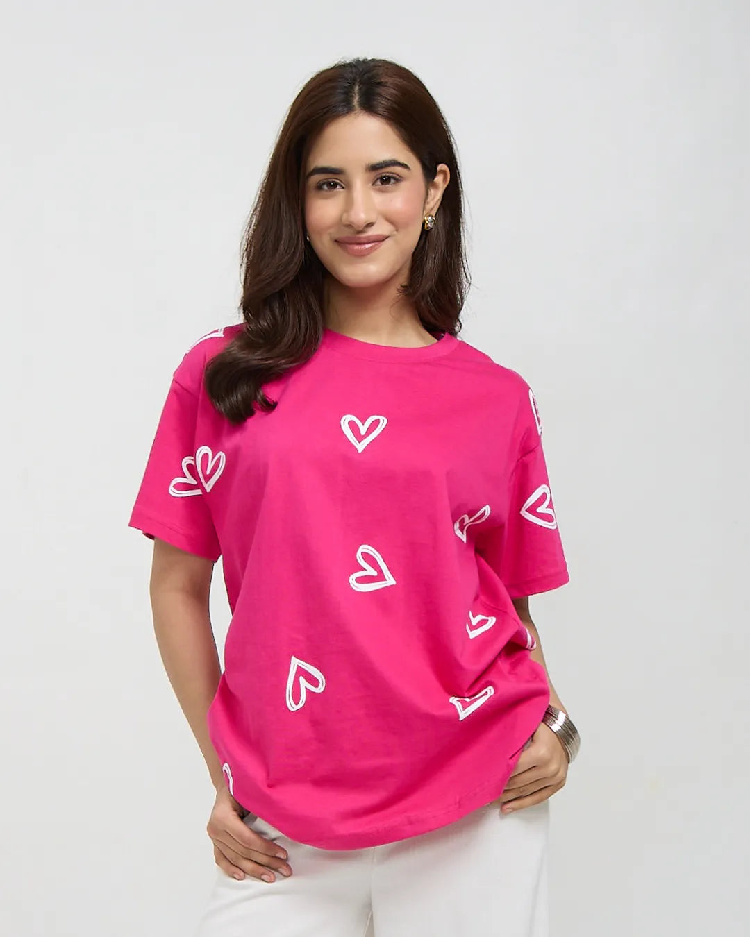 Hot Pink Lover Oversized T-Shirt