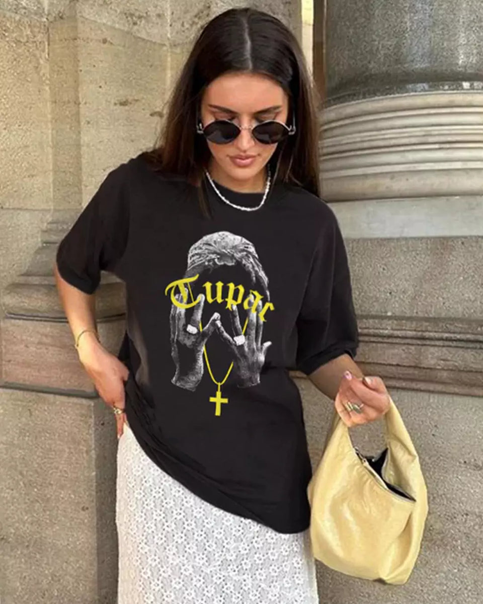 Shop Tupac Oversized T-Shirt Online