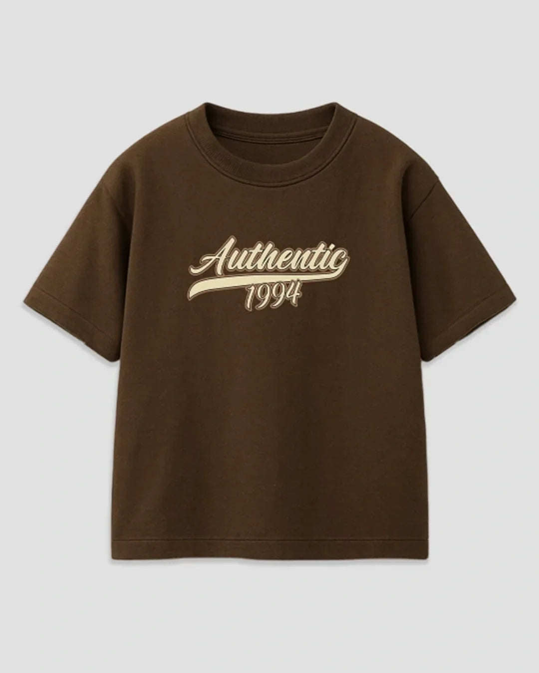 Authentic Brown Boxy T-Shirt