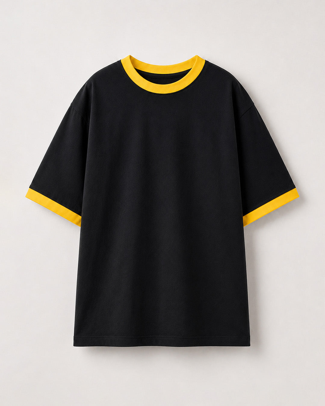 Tap Out T-Shirt - Black & Yellow