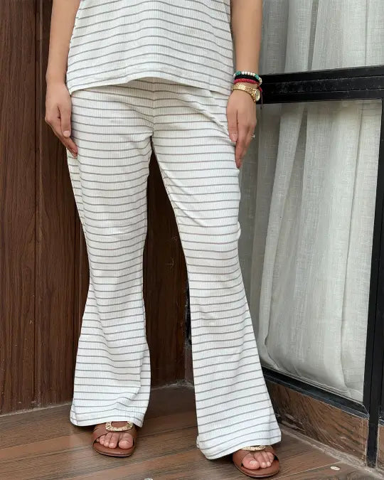 Beige Ribbed Co-Ord Set