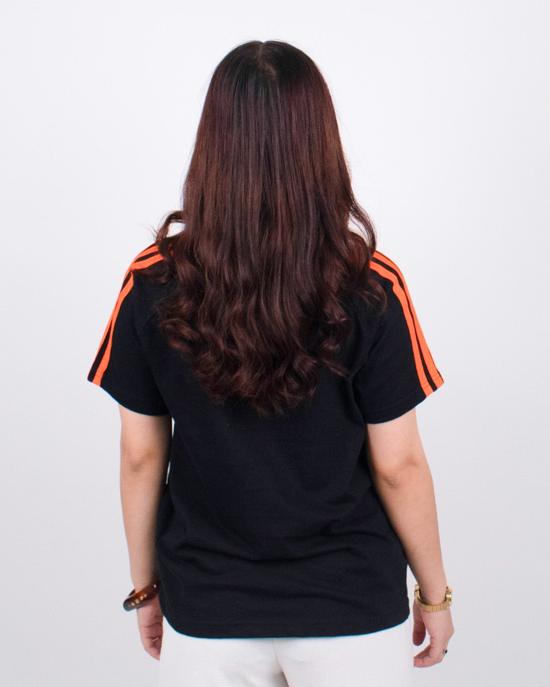 Black Curve Plain T-Shirt