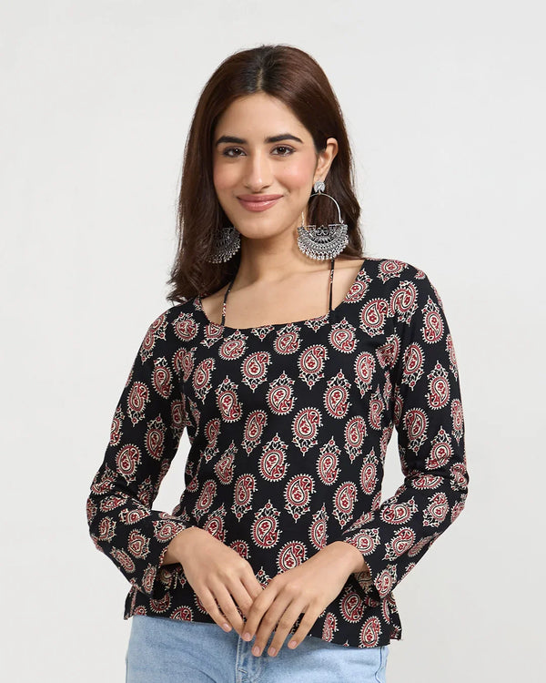 Black Noor Short Kurti for Women Online In India | Dky