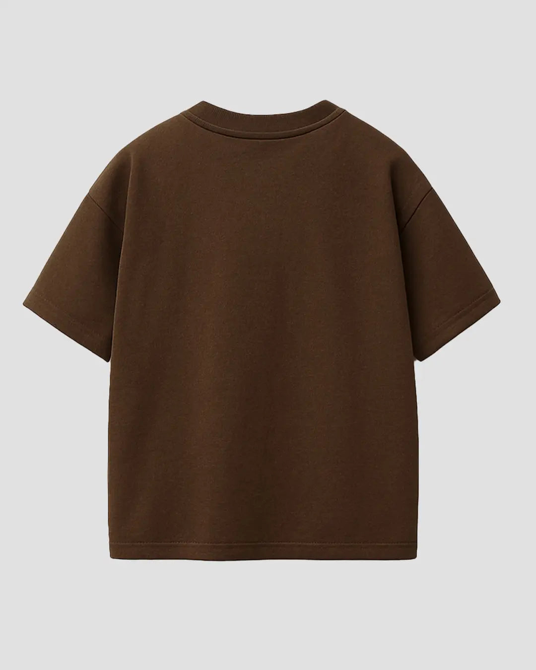 I Love Coffee Brown Boxy T-Shirt